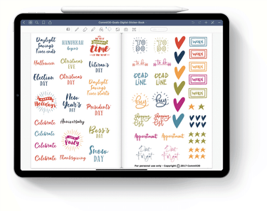 Goals - Digital Stickers